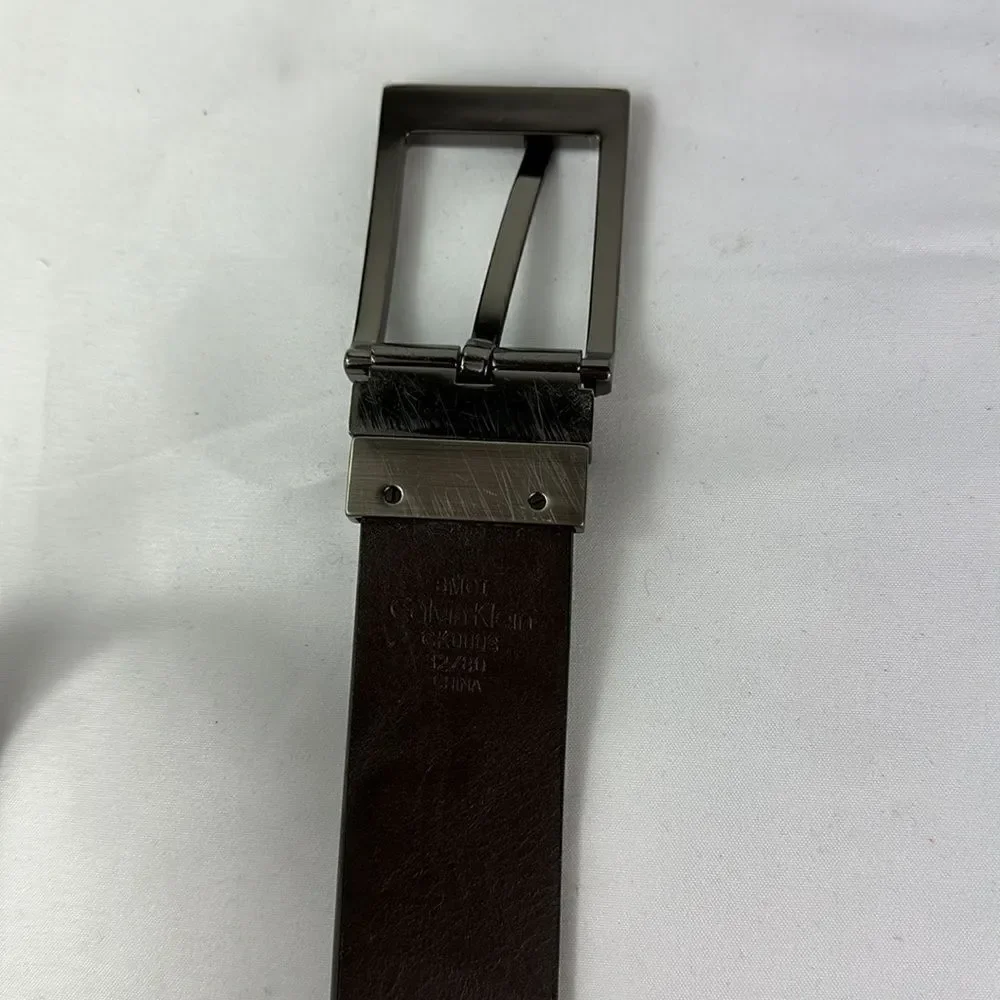 Calvin Klein Black And Dark Brown Reversible Belt